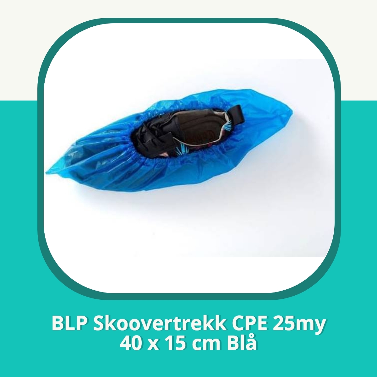 Anmeldelse af BLP Skoovertrekk CPE 25my 40 x 15 cm Blå