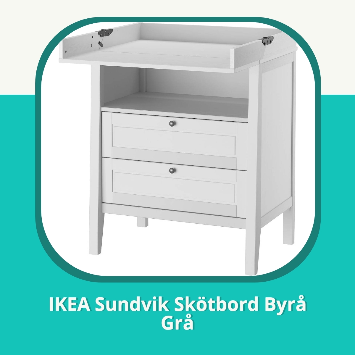 Recension IKEA Sundvik Skötbord Byrå Grå