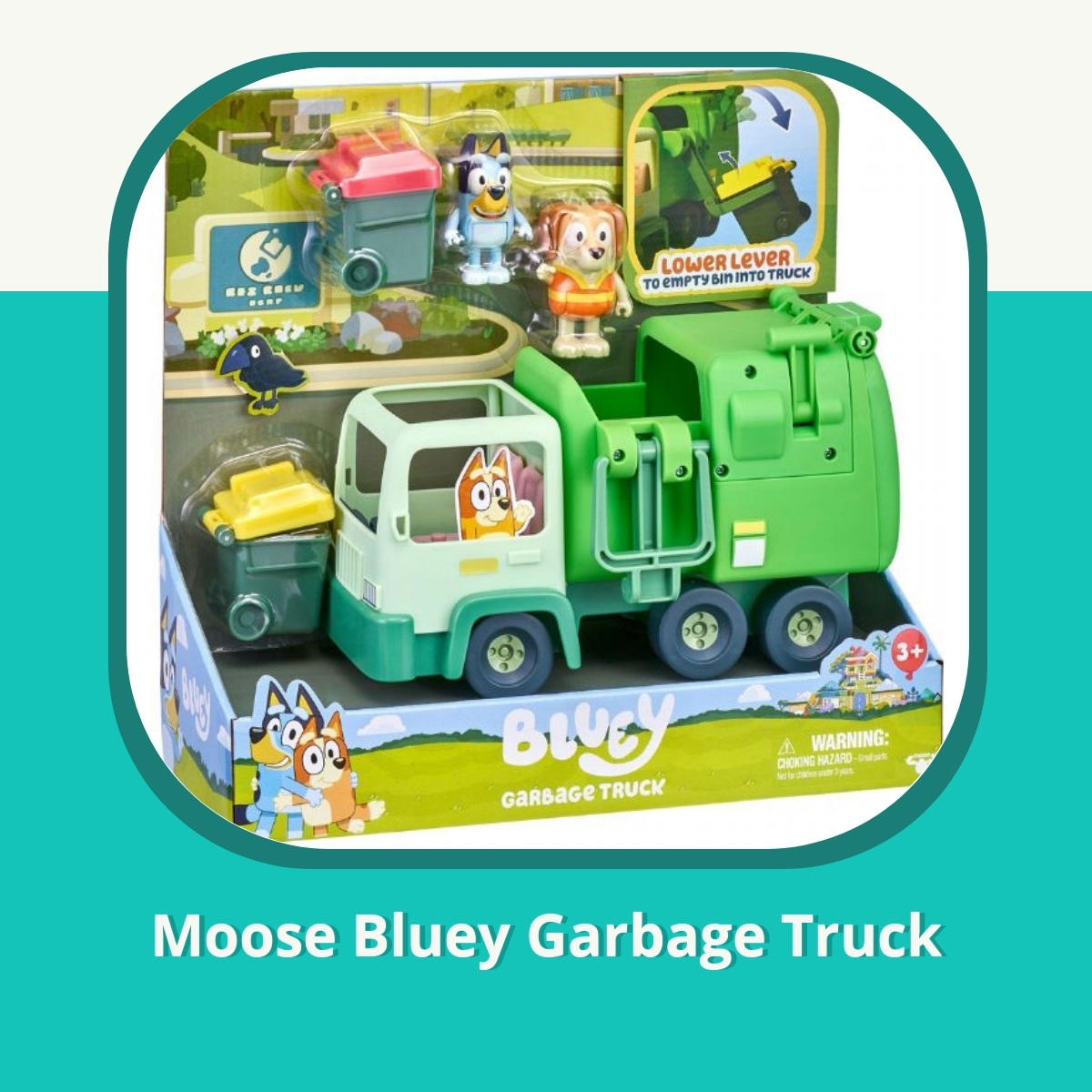 Anmeldelse af Moose Bluey Garbage Truck