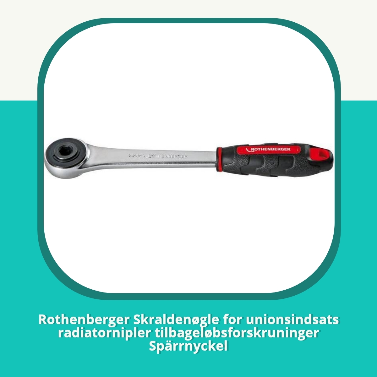 Recension Rothenberger Skraldenøgle for unionsindsats radiatornipler tilbageløbsforskruninger Spärrnyckel