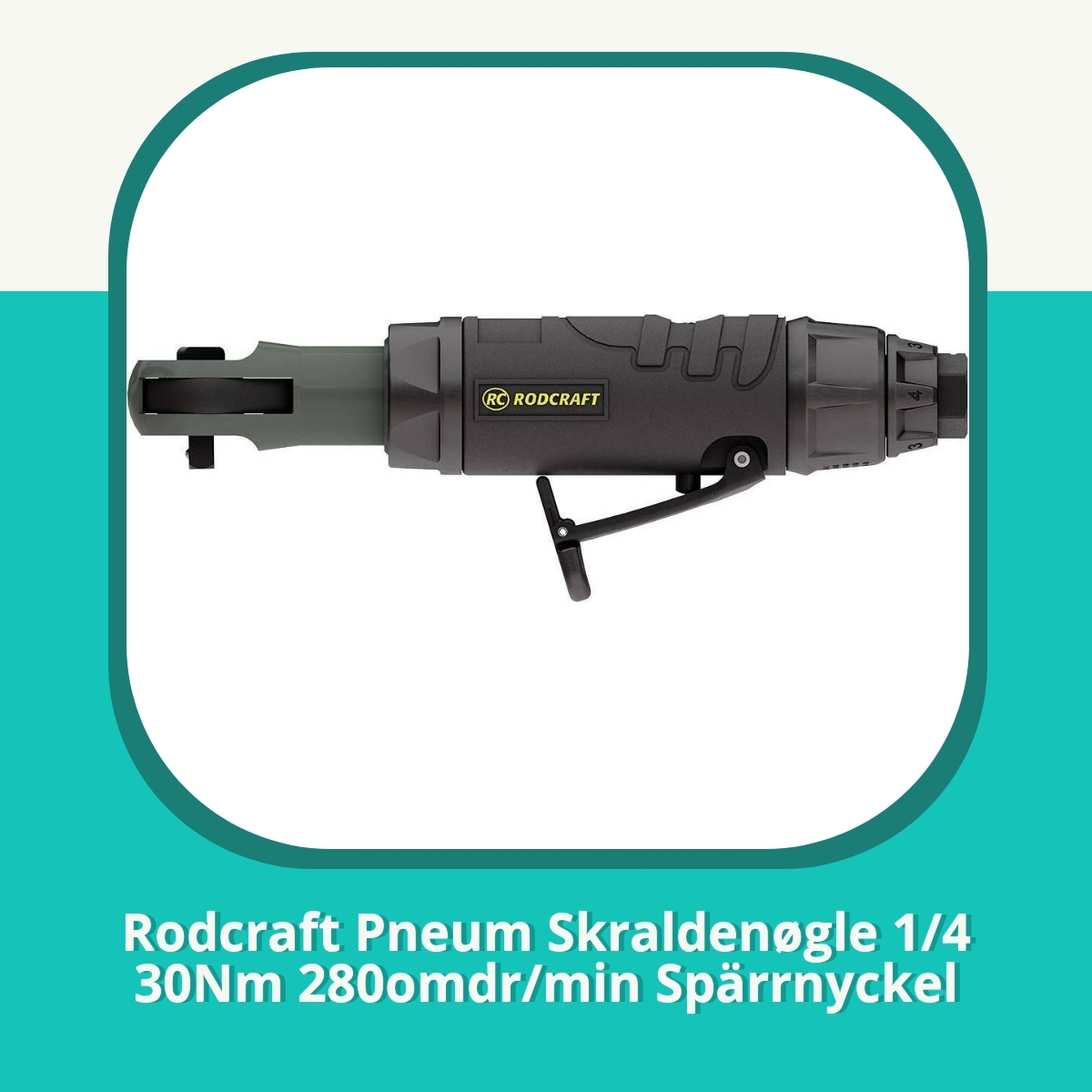Recension af Rodcraft Pneum Skraldenøgle 1/4 30Nm 280omdr/min Spärrnyckel