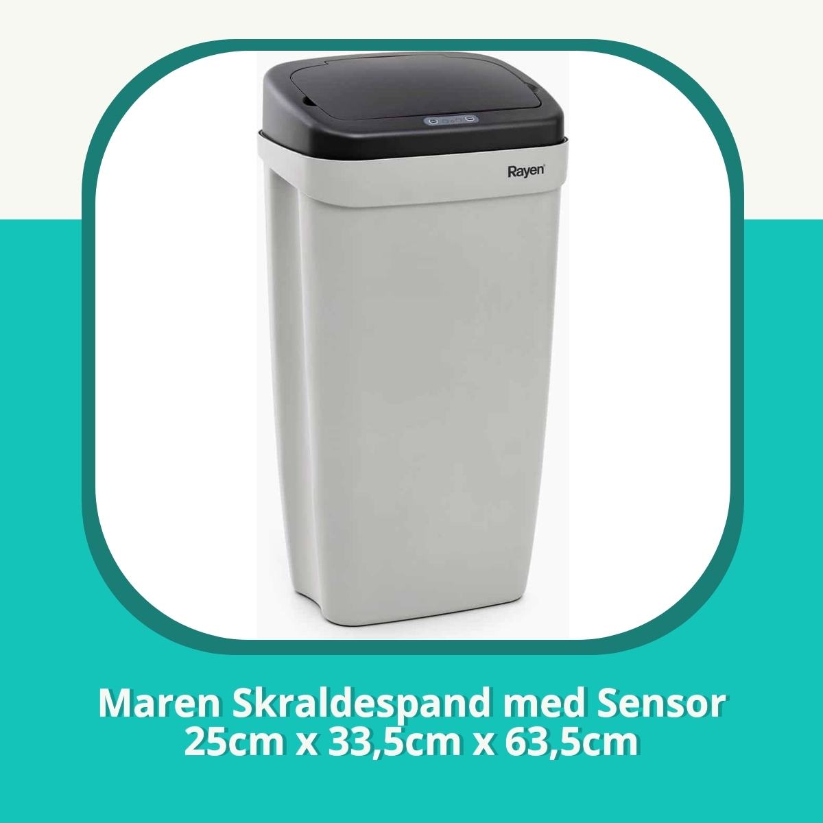 Anmeldelse af Maren Skraldespand med Sensor 25cm x 33,5cm x 63,5cm