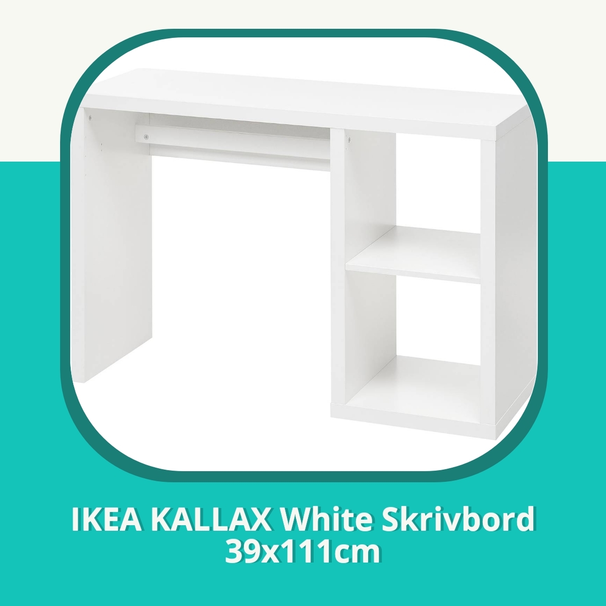 Recension af IKEA KALLAX White Skrivbord 39x111cm