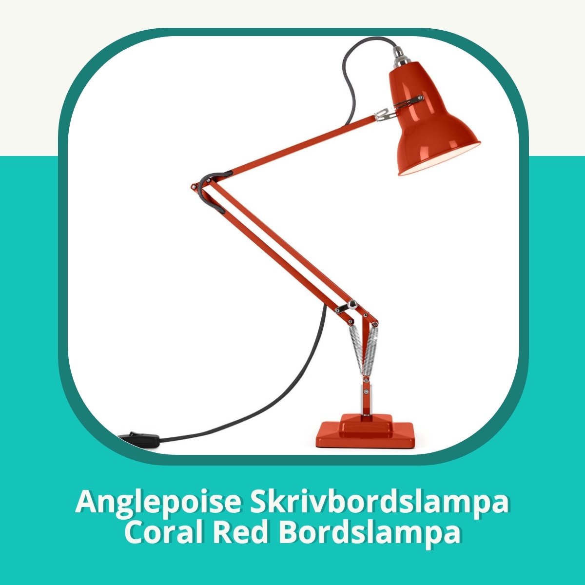 Recension af Anglepoise Skrivbordslampa Coral Red Bordslampa