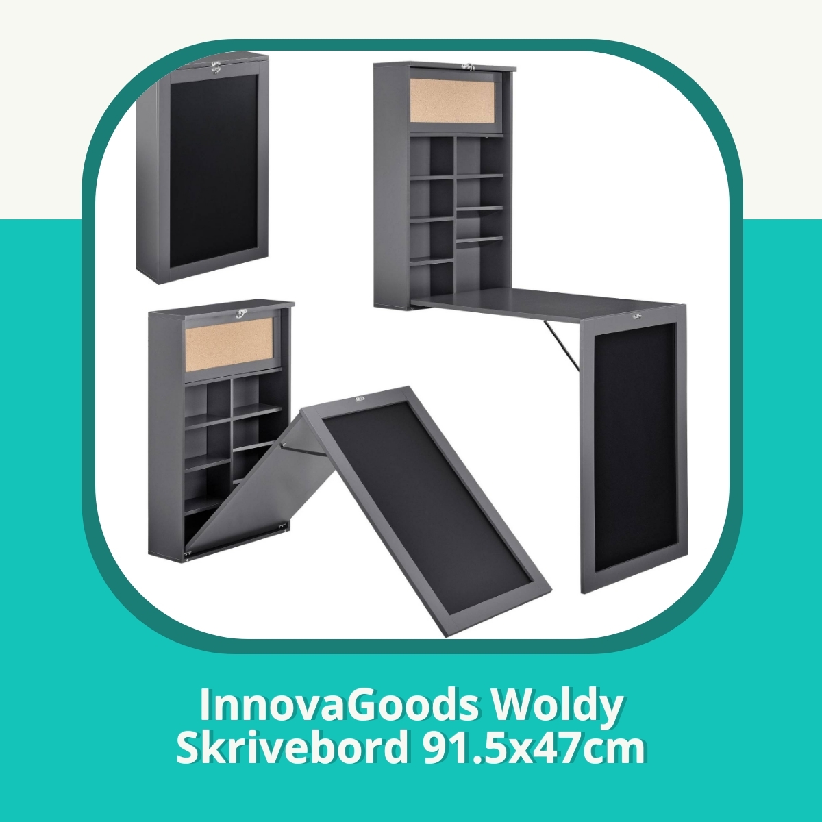 Anmeldelse af InnovaGoods Woldy Skrivebord 91.5x47cm