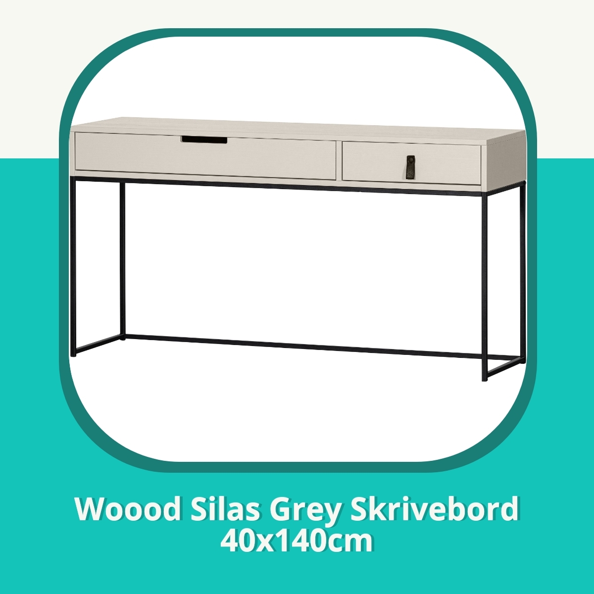 Anmeldelse af Woood Silas Grey Skrivebord 40x140cm
