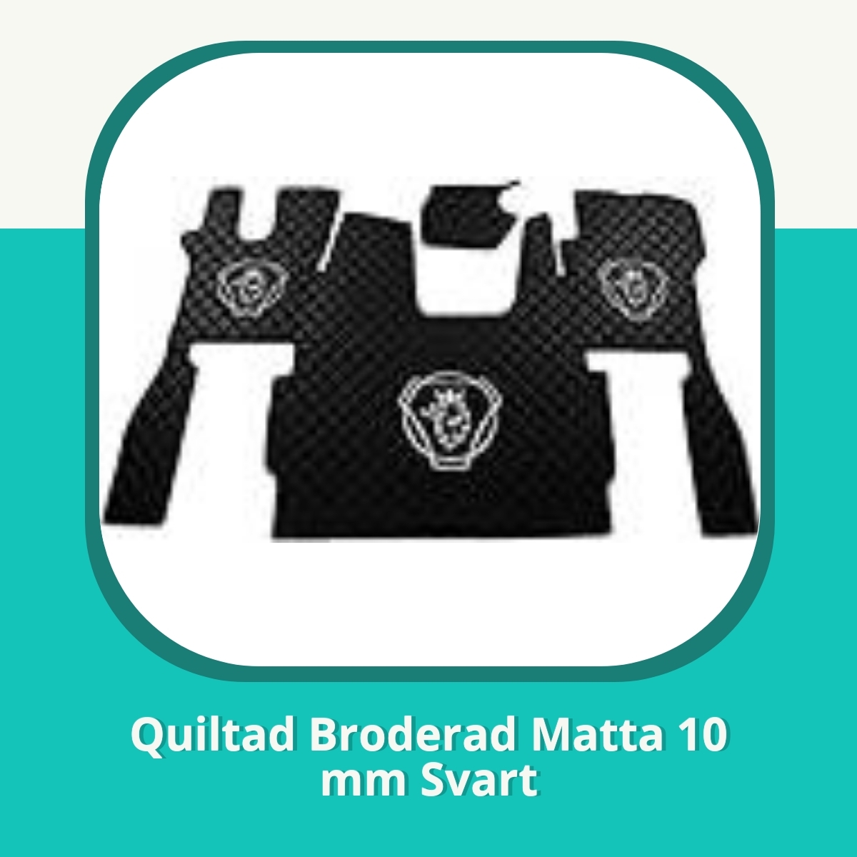 Recension af Quiltad Broderad Matta 10 mm Svart