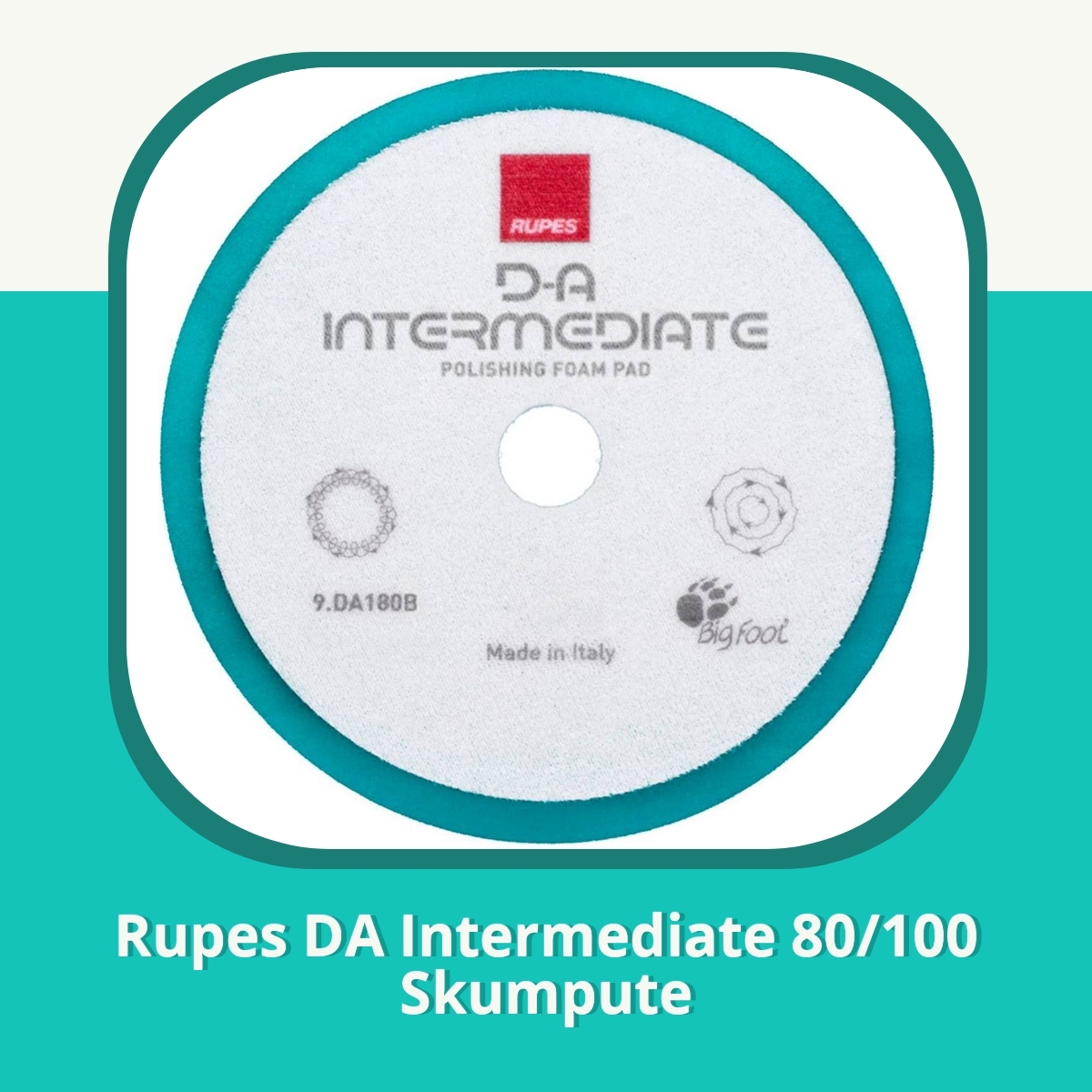Anmeldelse af Rupes DA Intermediate 80/100 Skumpute