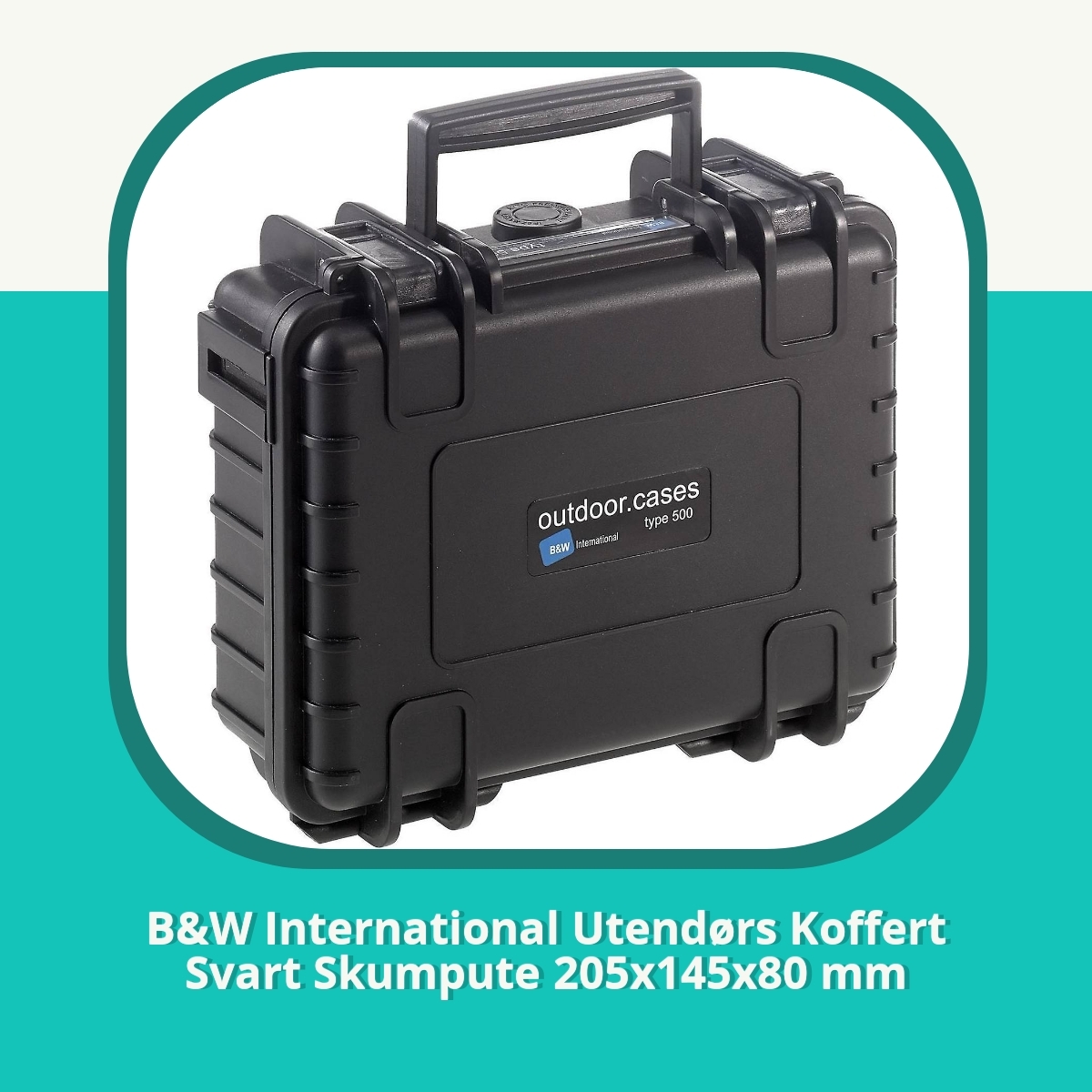 Anmeldelse af B&W International Utendørs Koffert Svart Skumpute 205x145x80 mm