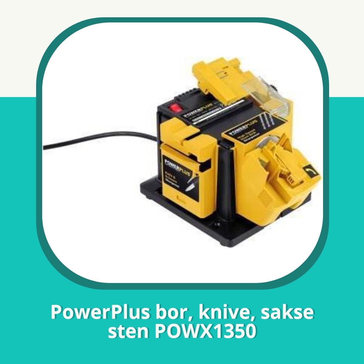 Anmeldelse af PowerPlus bor, knive, sakse sten POWX1350
