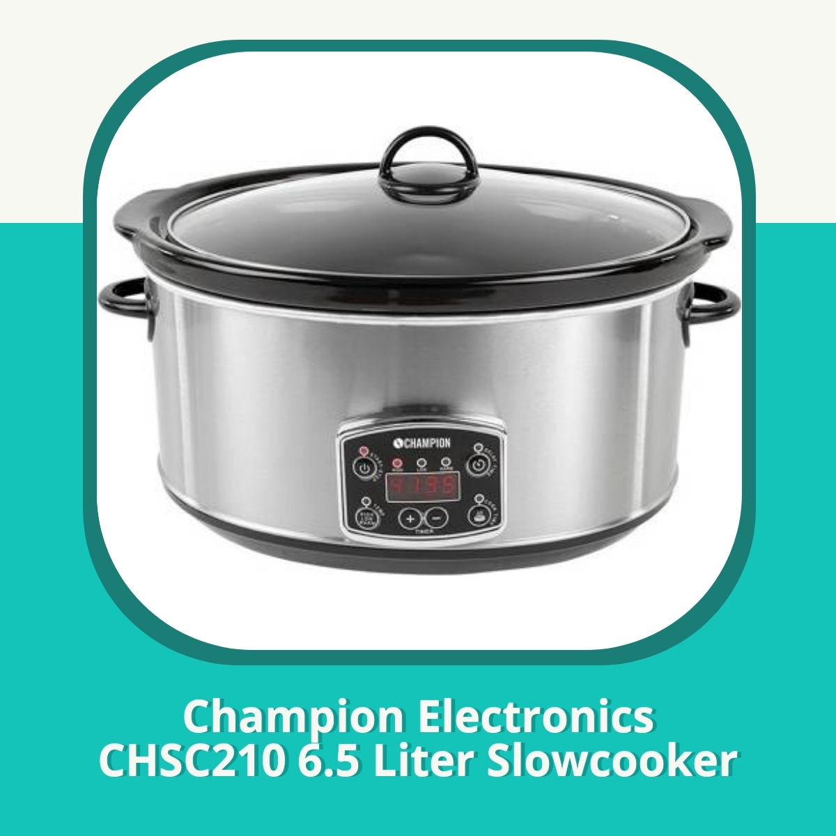Anmeldelse af Champion Electronics CHSC210 6.5 Liter Slowcooker