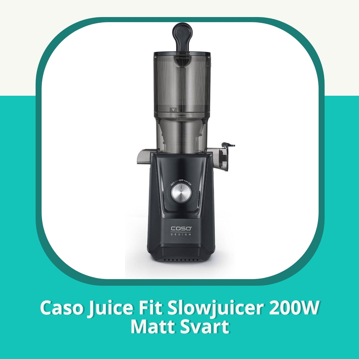 Anmeldelse af Caso Juice Fit Slowjuicer 200W Matt Svart