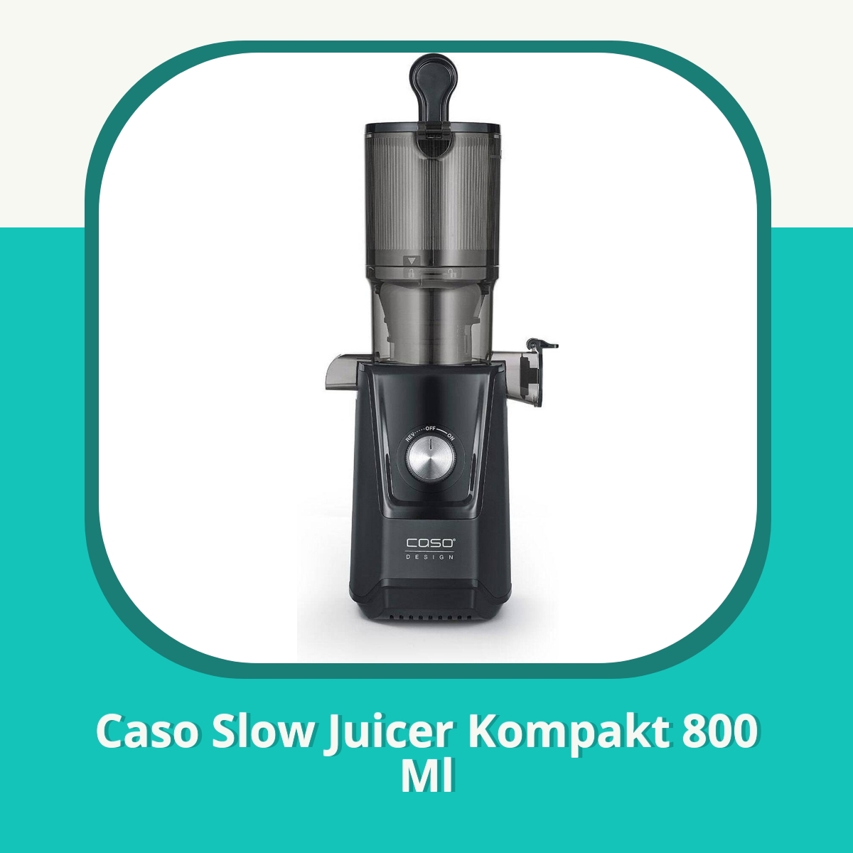 Recension af Caso Slow Juicer Kompakt 800 Ml