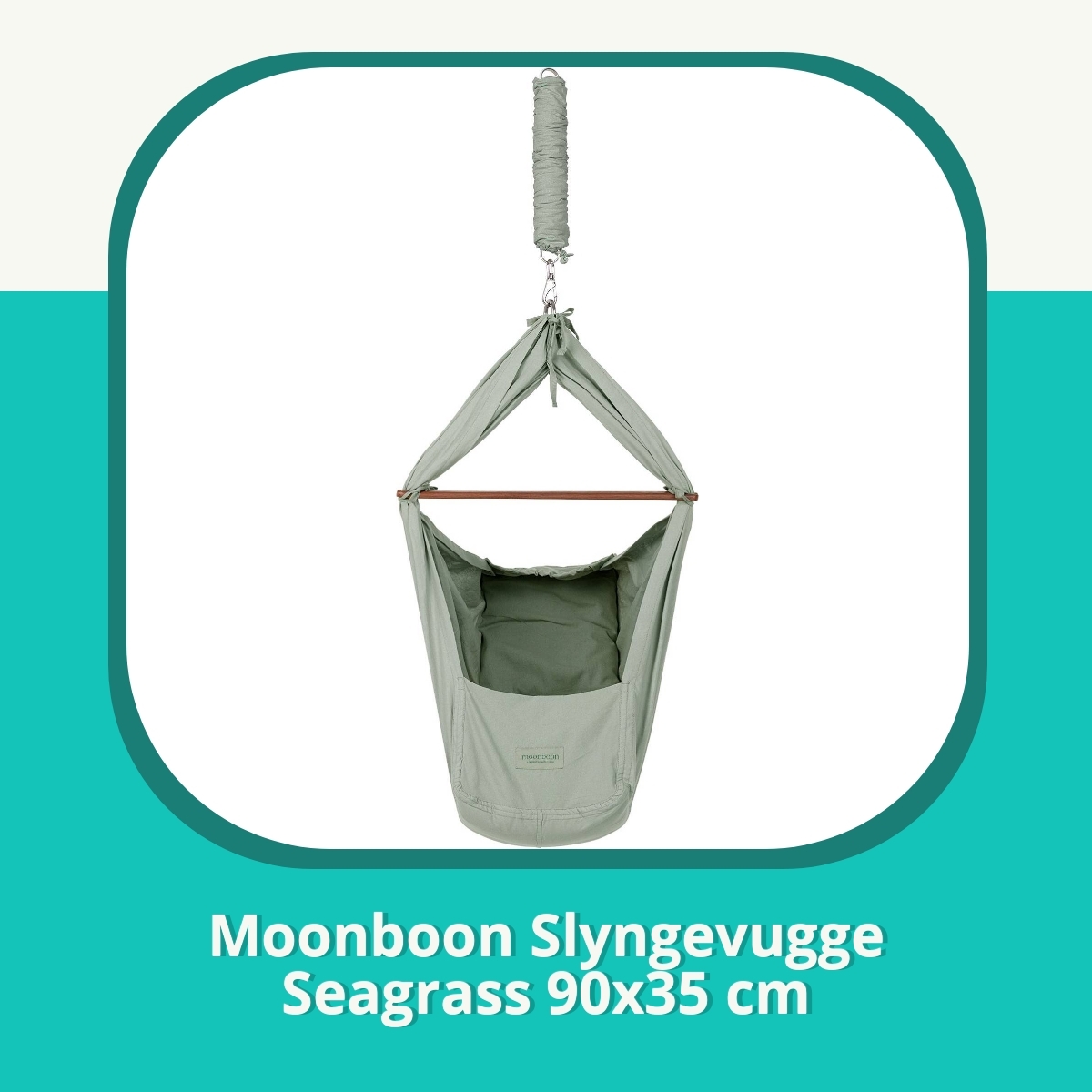 Anmeldelse af Moonboon Slyngevugge Seagrass 90x35 cm