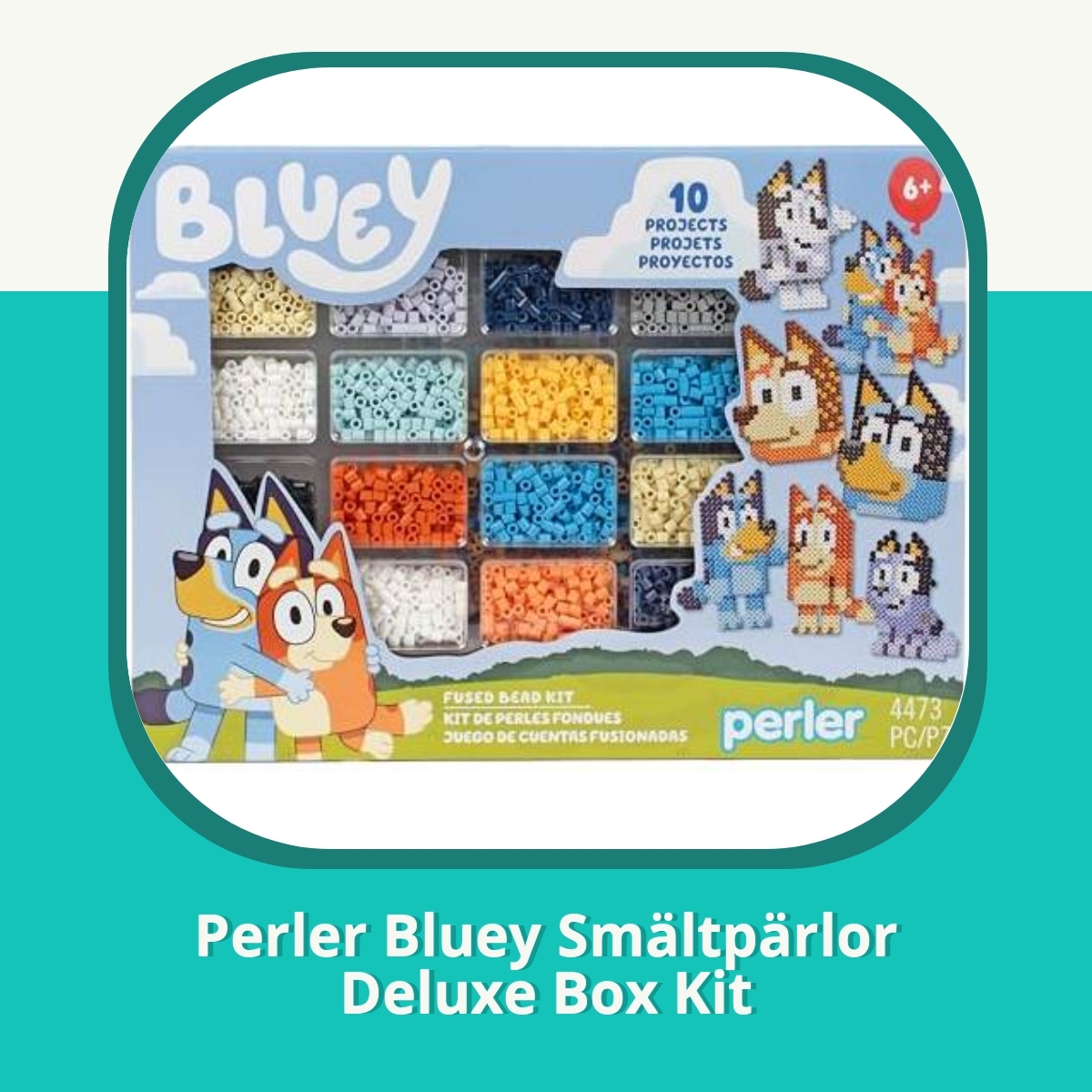 Recension Perler Bluey Smältpärlor Deluxe Box Kit