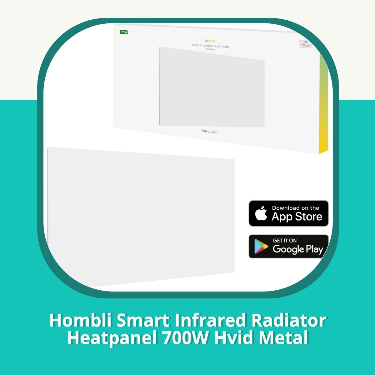 Anmeldelse af Hombli Smart Infrared Radiator Heatpanel 700W Hvid Metal