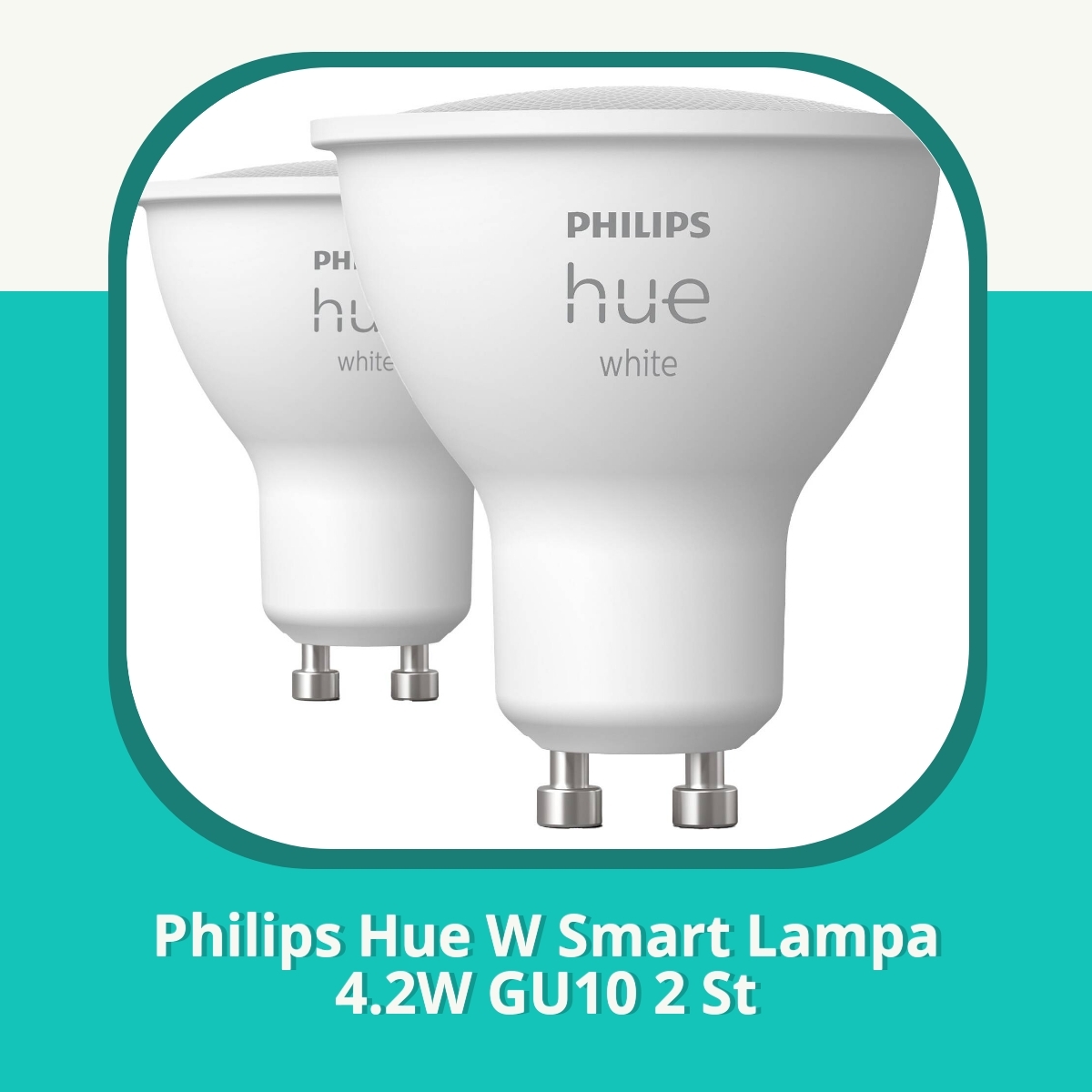 Recension af Philips Hue W Smart Lampa 4.2W GU10 2 St