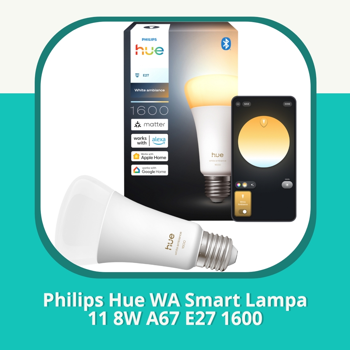 Recension af Philips Hue WA Smart Lampa 11 8W A67 E27 1600