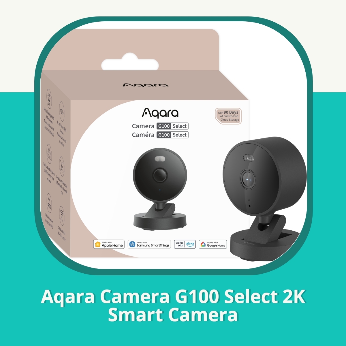Recension af Aqara Camera G100 Select 2K Smart Camera