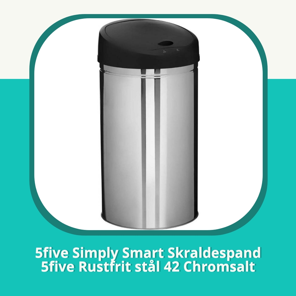 Anmeldelse af 5five Simply Smart Skraldespand 5five Rustfrit stål 42 Chromsalt