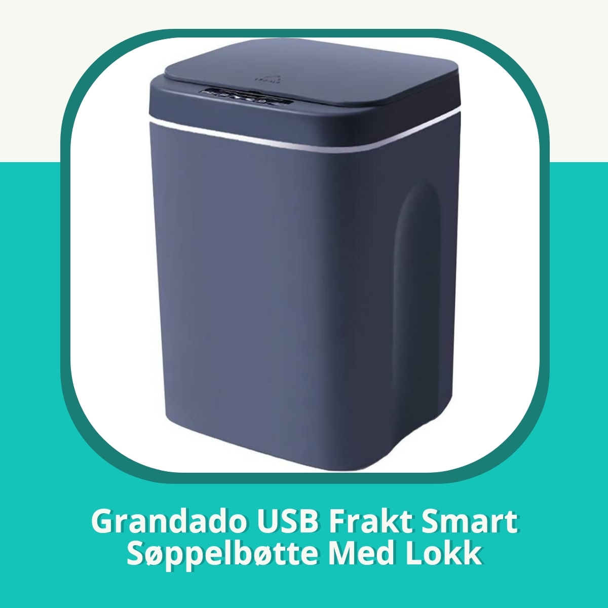 Anmeldelse af Grandado USB Frakt Smart Søppelbøtte Med Lokk