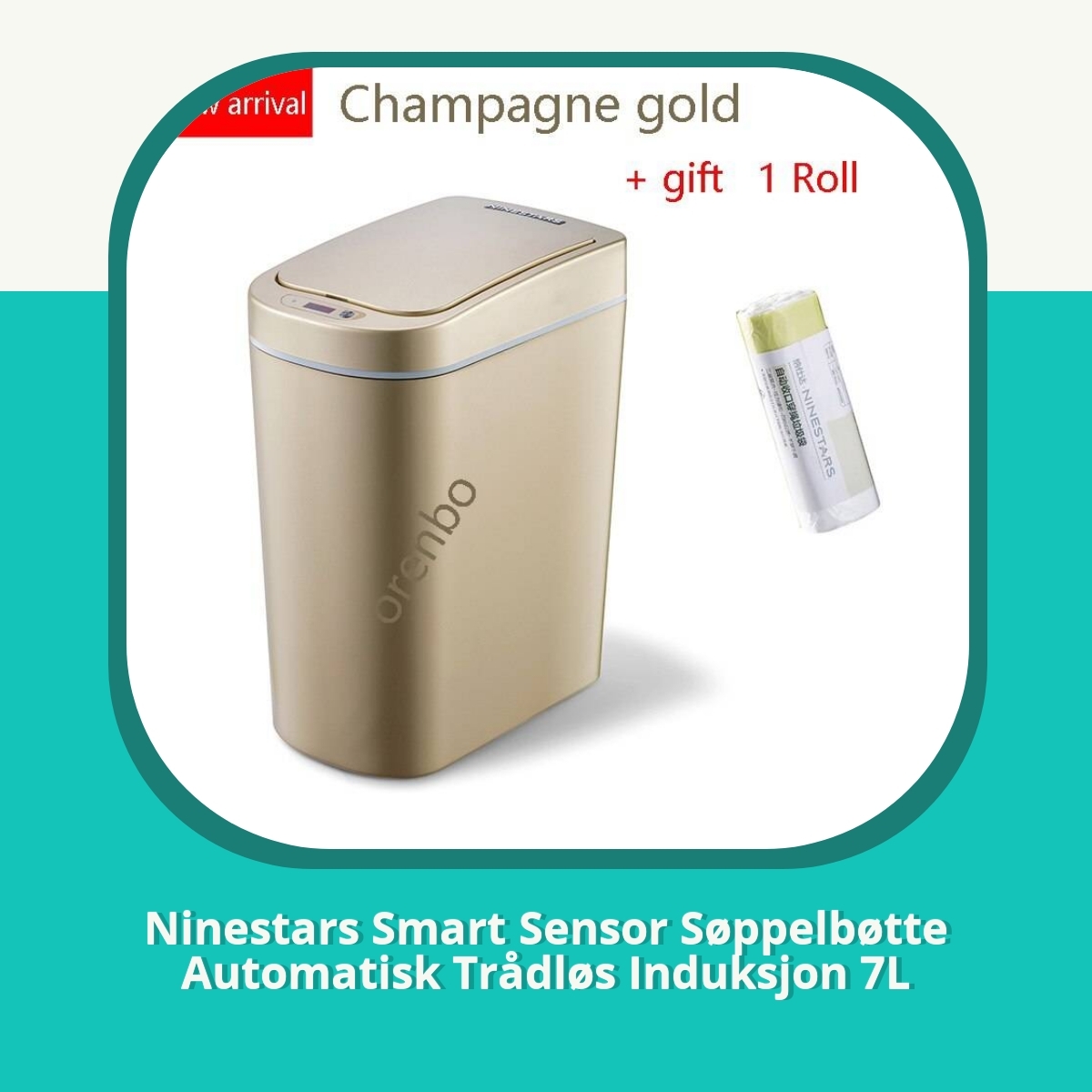 Anmeldelse af Ninestars Smart Sensor Søppelbøtte Automatisk Trådløs Induksjon 7L