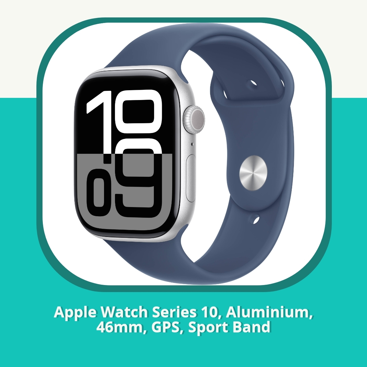 Anmeldelse af Apple Watch Series 10, Aluminium, 46mm, GPS, Sport Band