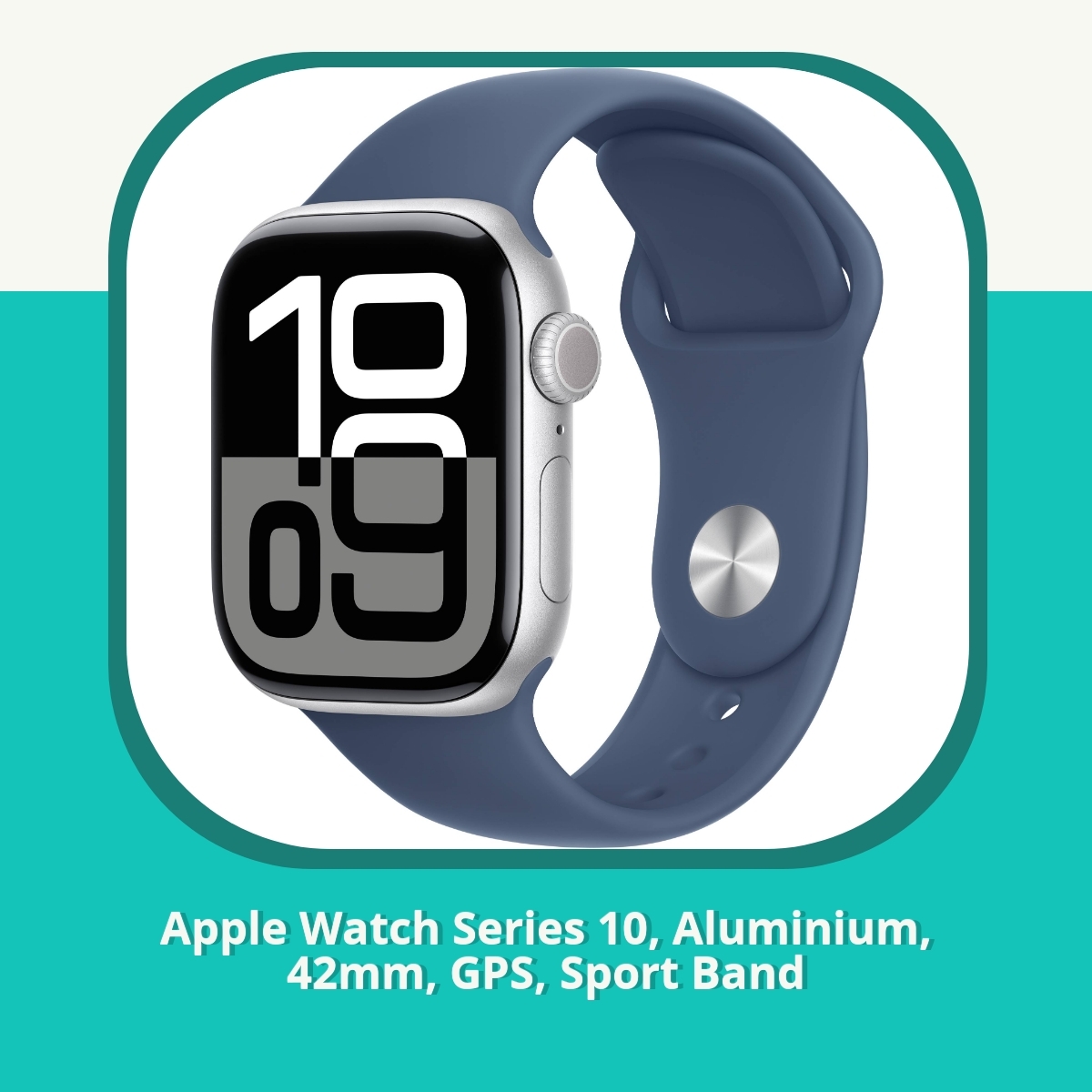 Anmeldelse af Apple Watch Series 10, Aluminium, 42mm, GPS, Sport Band