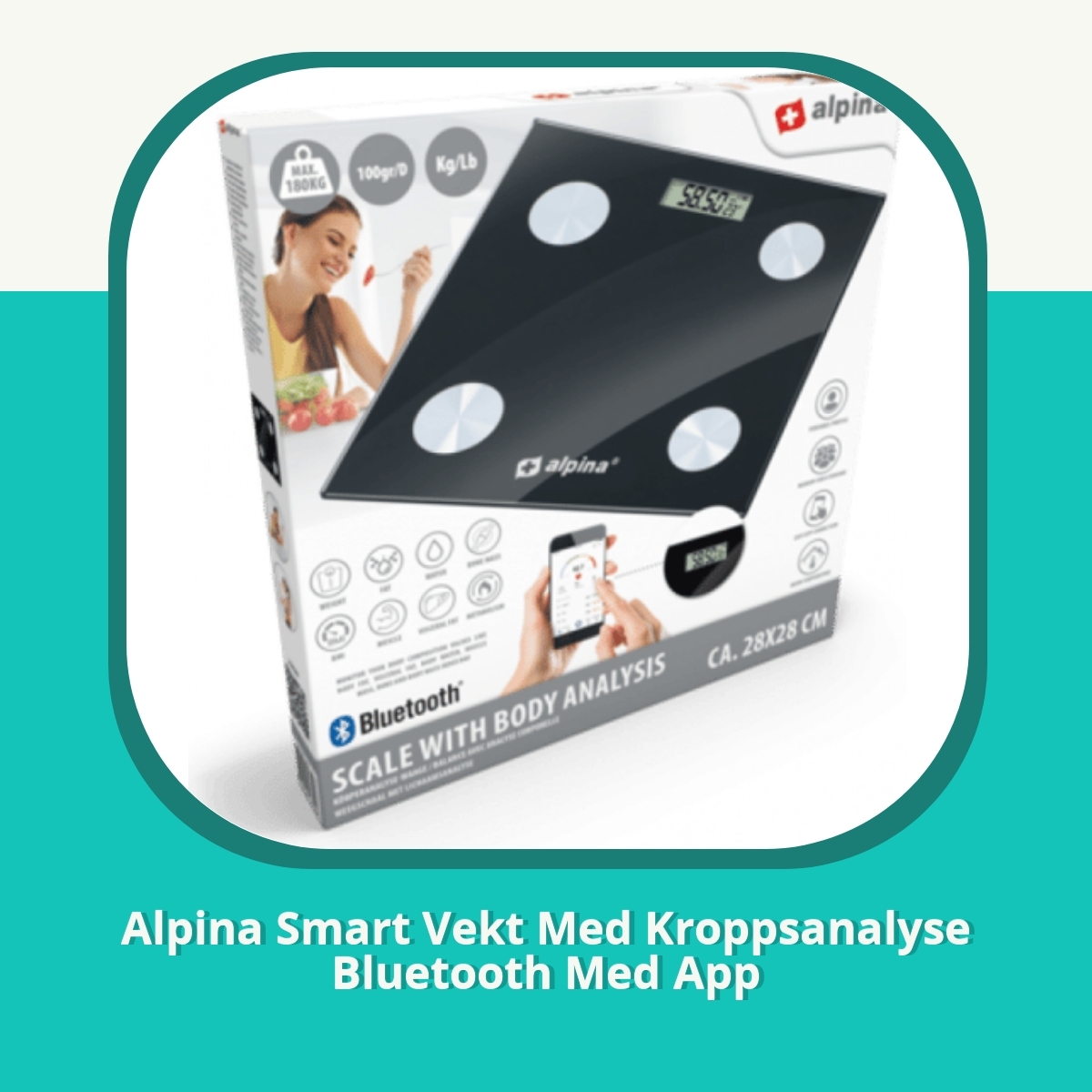 Anmeldelse af Alpina Smart Vekt Med Kroppsanalyse Bluetooth Med App