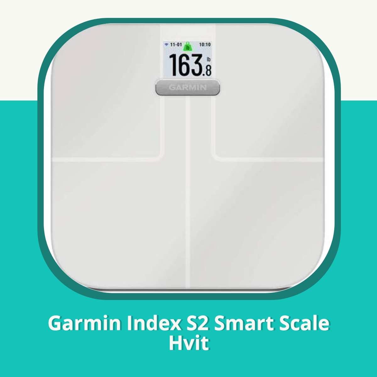 Anmeldelse Garmin Index S2 Smart Scale Hvit