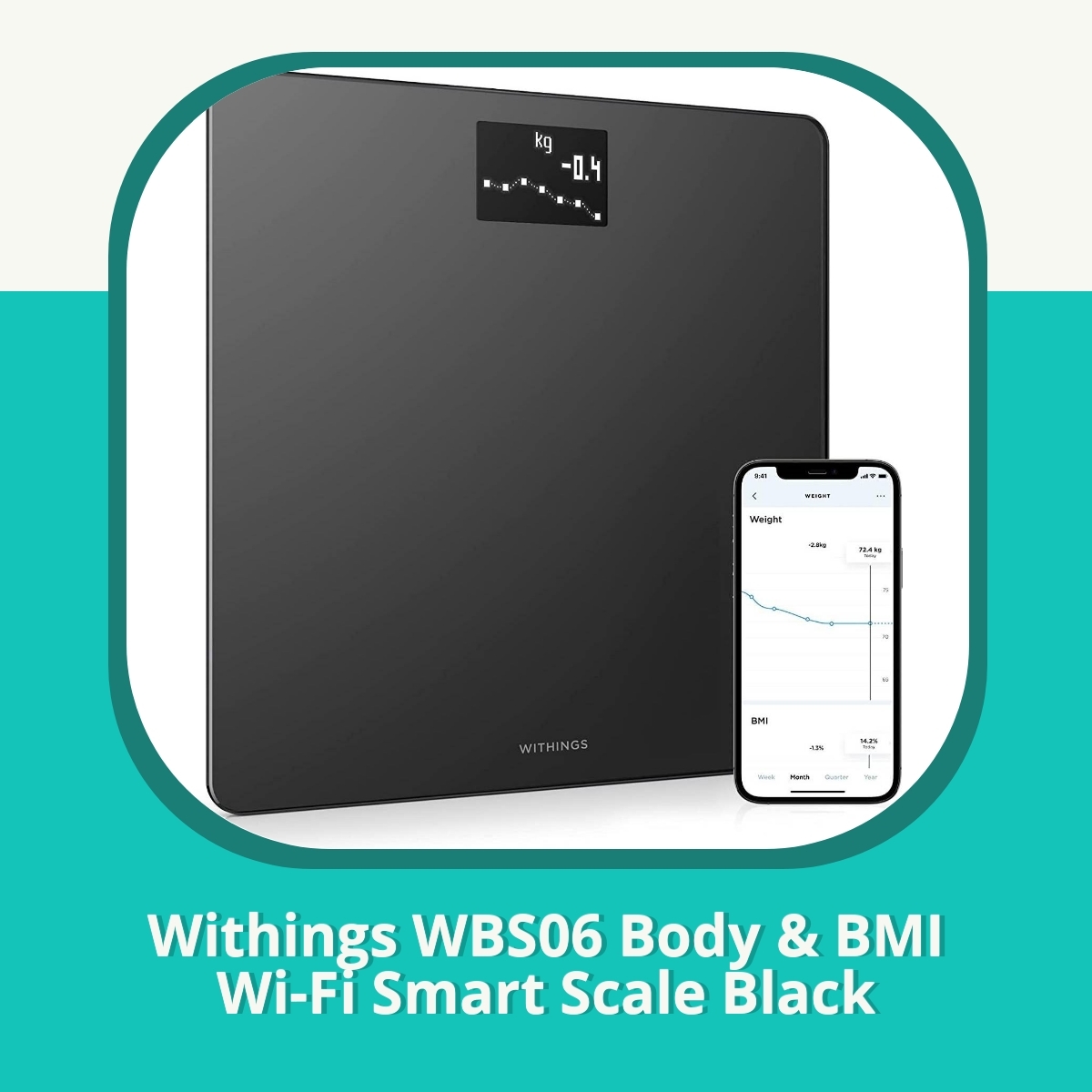 Anmeldelse af Withings WBS06 Body & BMI Wi-Fi Smart Scale Black