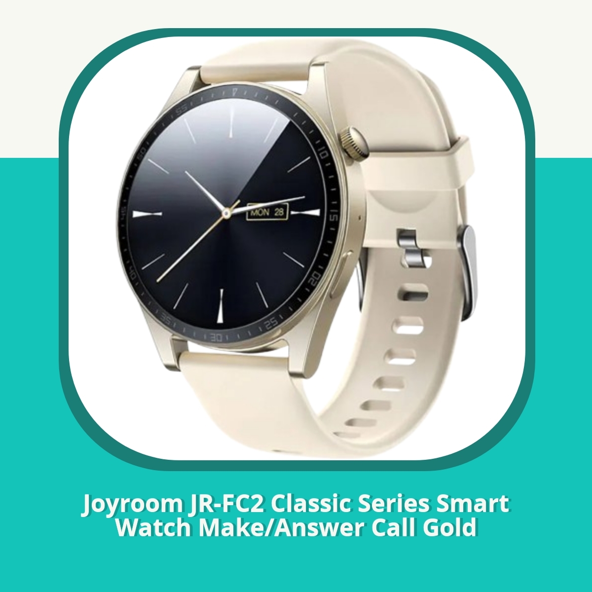 Anmeldelse af Joyroom JR-FC2 Classic Series Smart Watch Make/Answer Call Gold