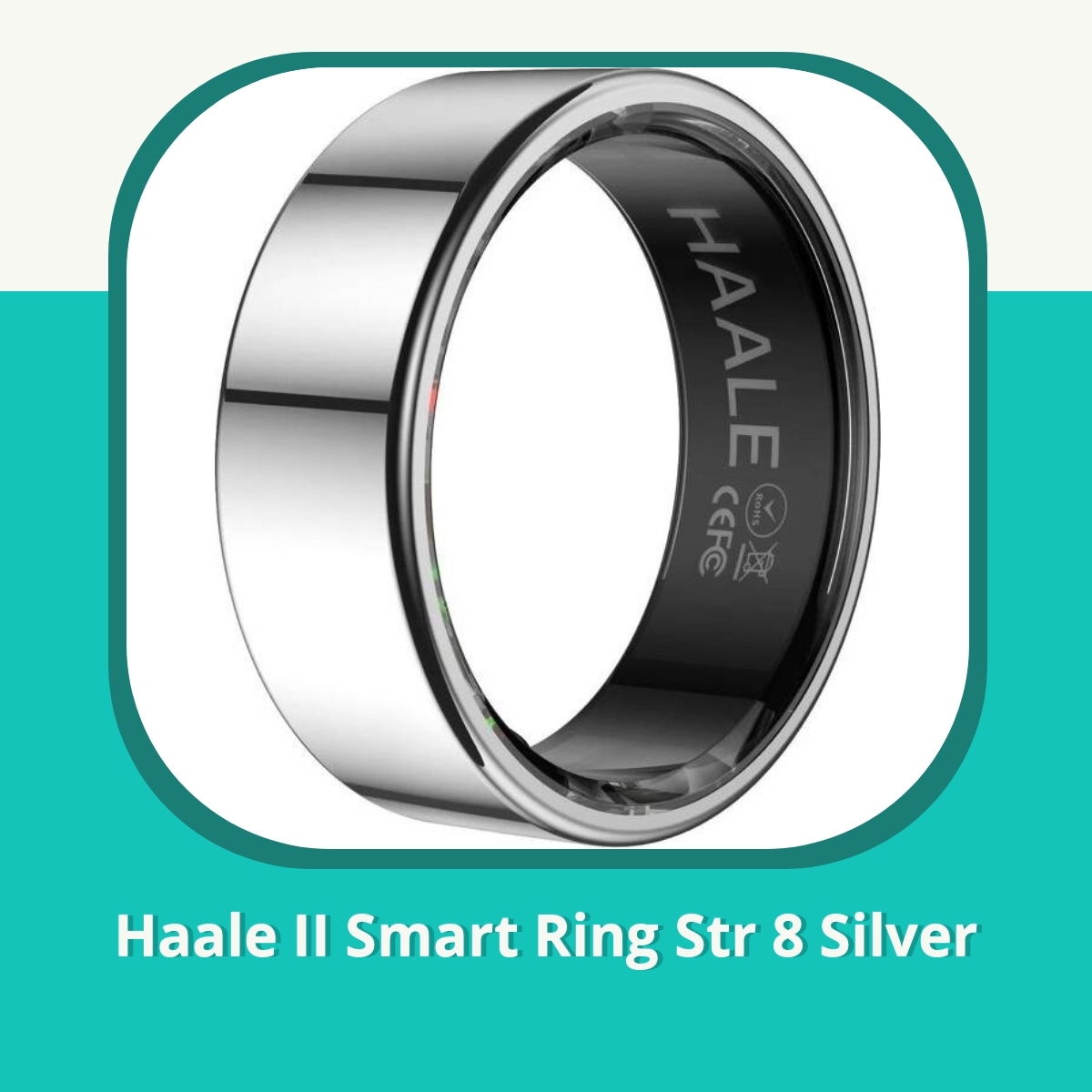 Recension Haale II Smart Ring Str 8 Silver