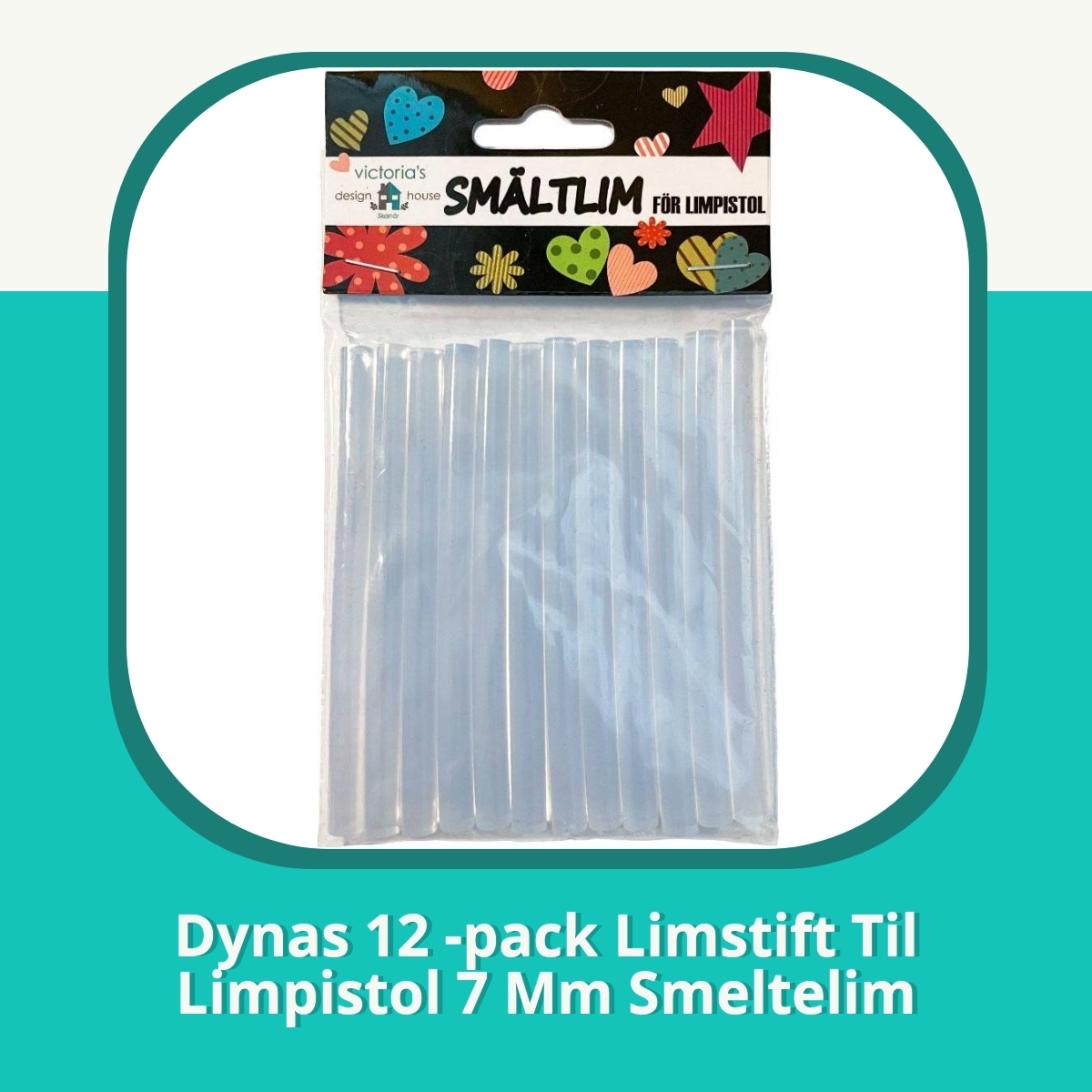 Anmeldelse af Dynas 12 -pack Limstift Til Limpistol 7 Mm Smeltelim