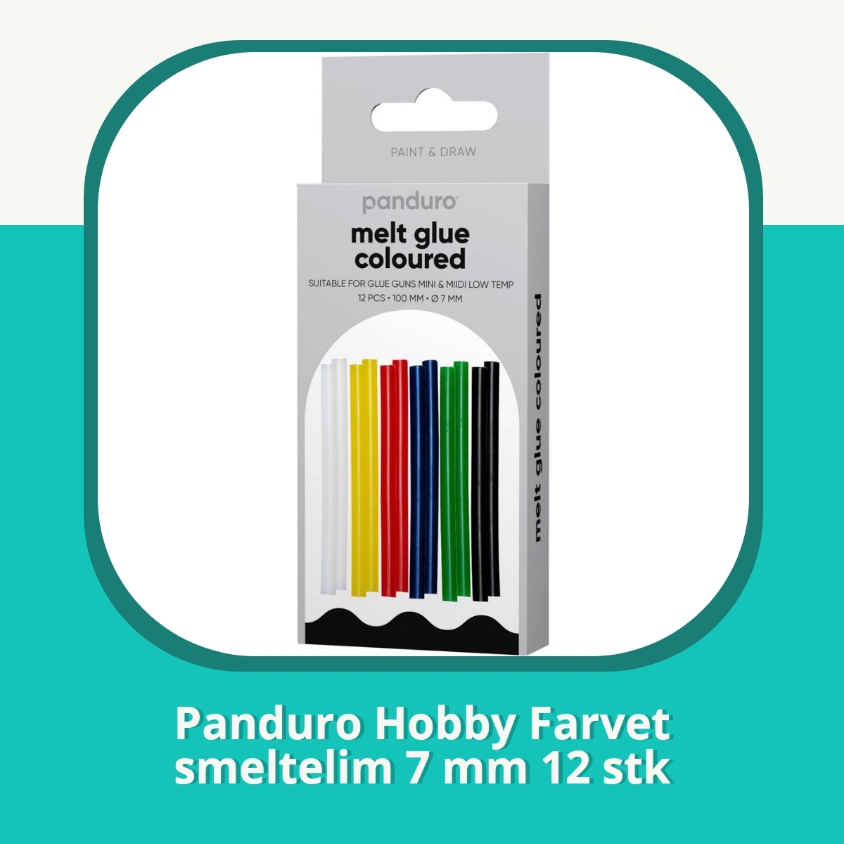 Anmeldelse af Panduro Hobby Farvet smeltelim 7 mm 12 stk