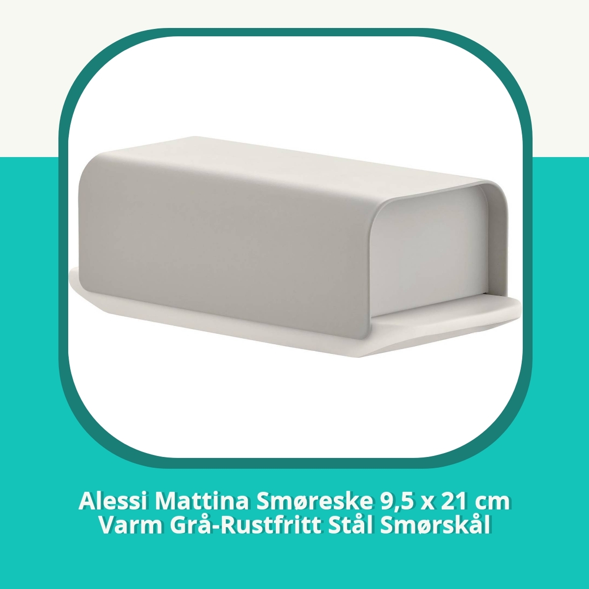 Anmeldelse af Alessi Mattina Smøreske 9,5 x 21 cm Varm Grå-Rustfritt Stål Smørskål