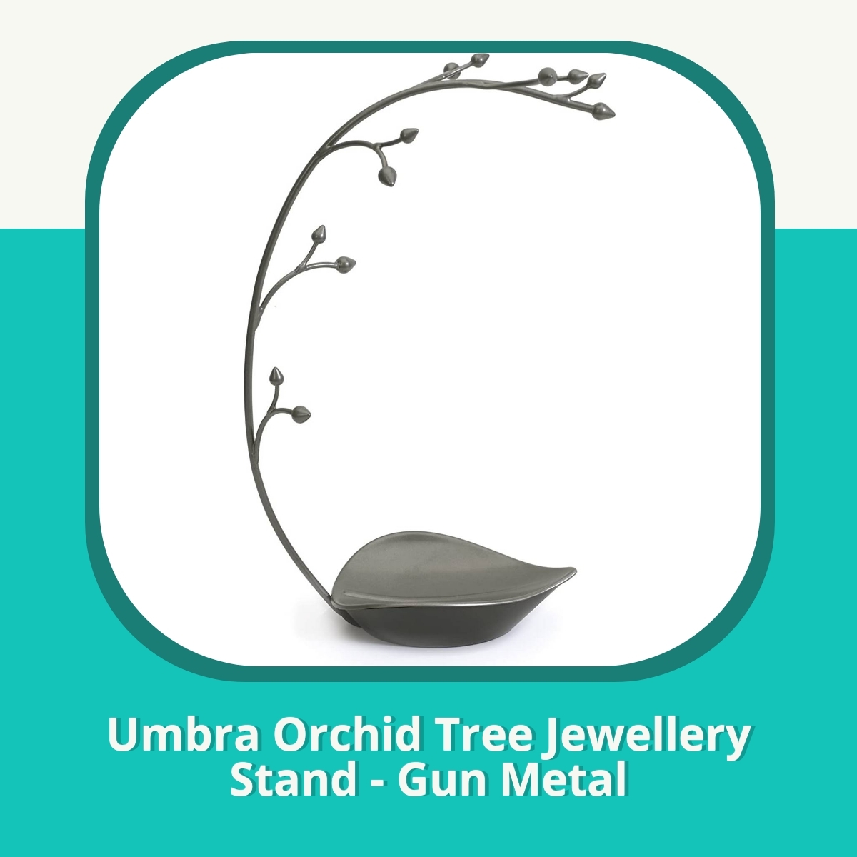 Anmeldelse af Umbra Orchid Tree Jewellery Stand - Gun Metal