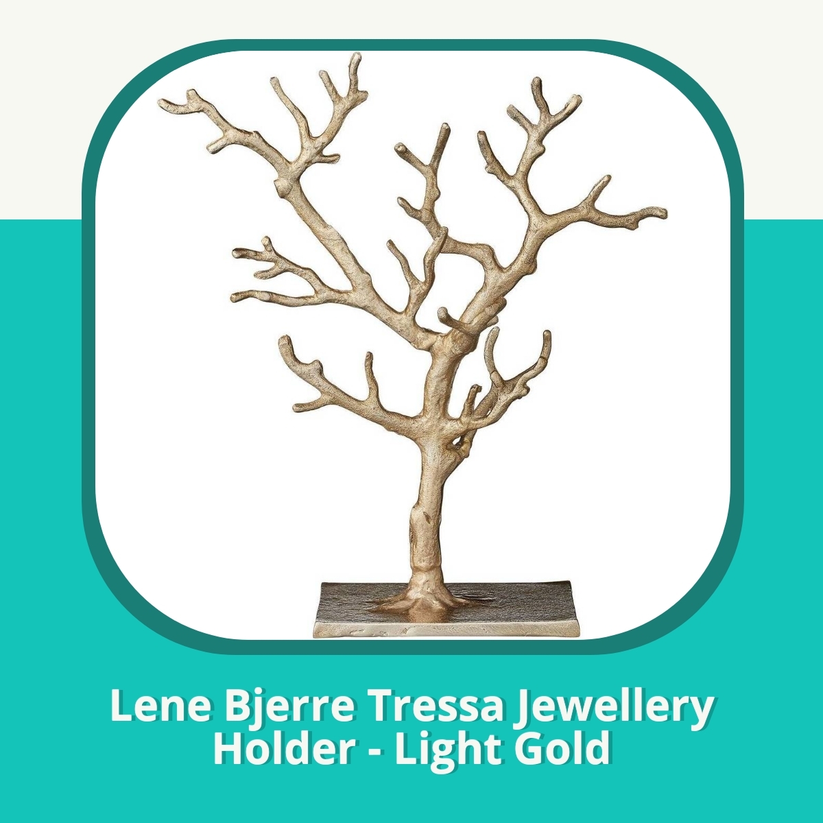 Anmeldelse af Lene Bjerre Tressa Jewellery Holder - Light Gold