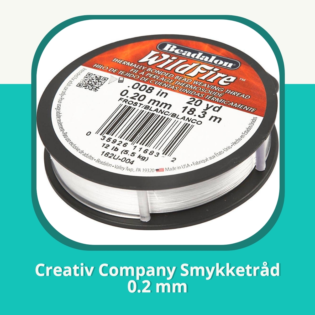 Anmeldelse af Creativ Company Smykketråd 0.2 mm