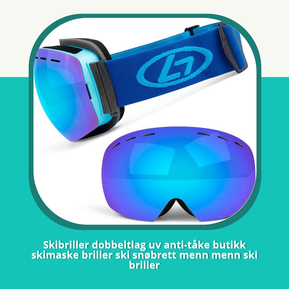 Anmeldelse Skibriller dobbeltlag uv anti-tåke butikk skimaske briller ski snøbrett menn menn ski briller