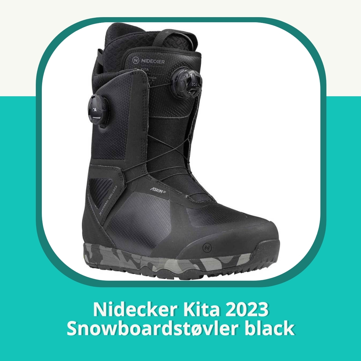Anmeldelse af Nidecker Kita 2023 Snowboardstøvler black