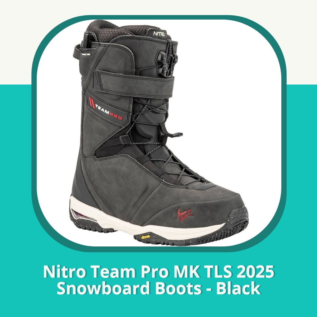 Anmeldelse af Nitro Team Pro MK TLS 2025 Snowboard Boots - Black