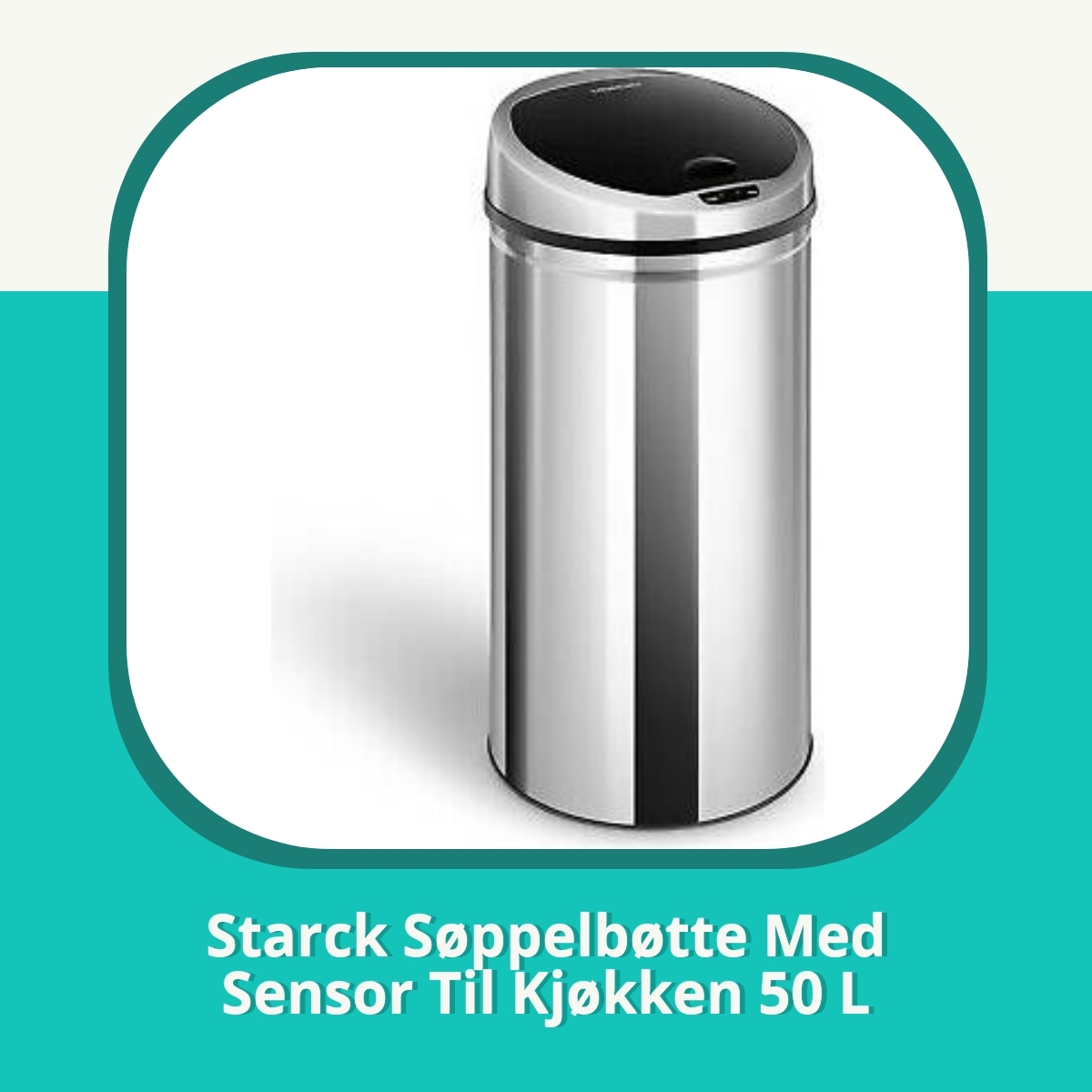 Anmeldelse af Starck Søppelbøtte Med Sensor Til Kjøkken 50 L