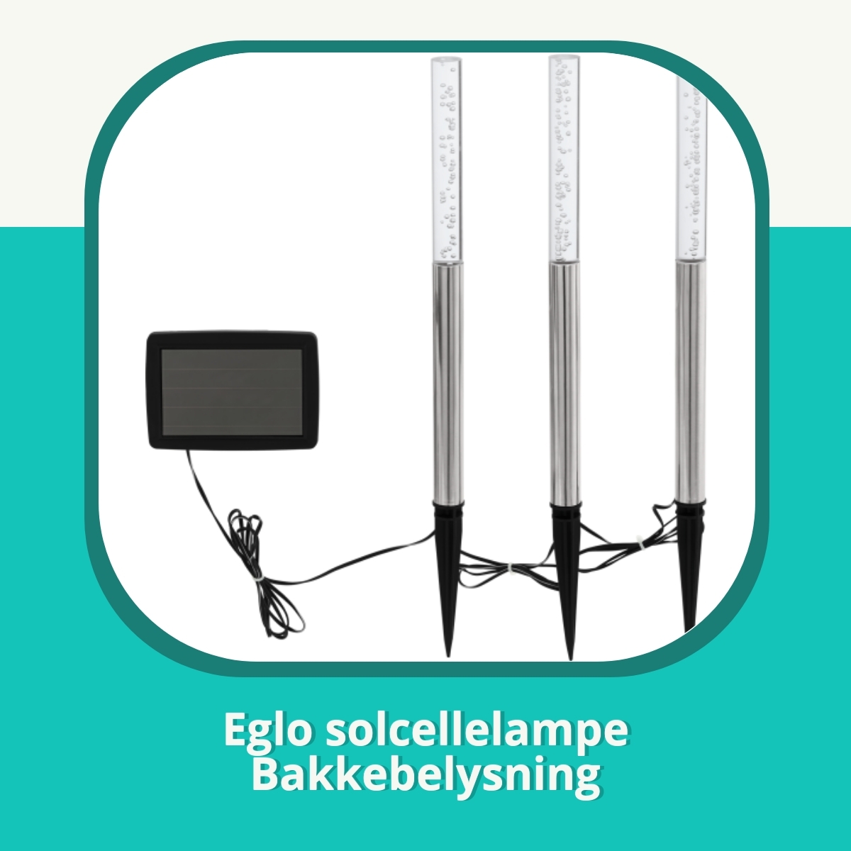 Anmeldelse af Eglo solcellelampe Bakkebelysning