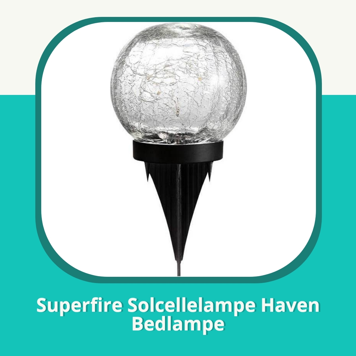 Anmeldelse af Superfire Solcellelampe Haven Bedlampe