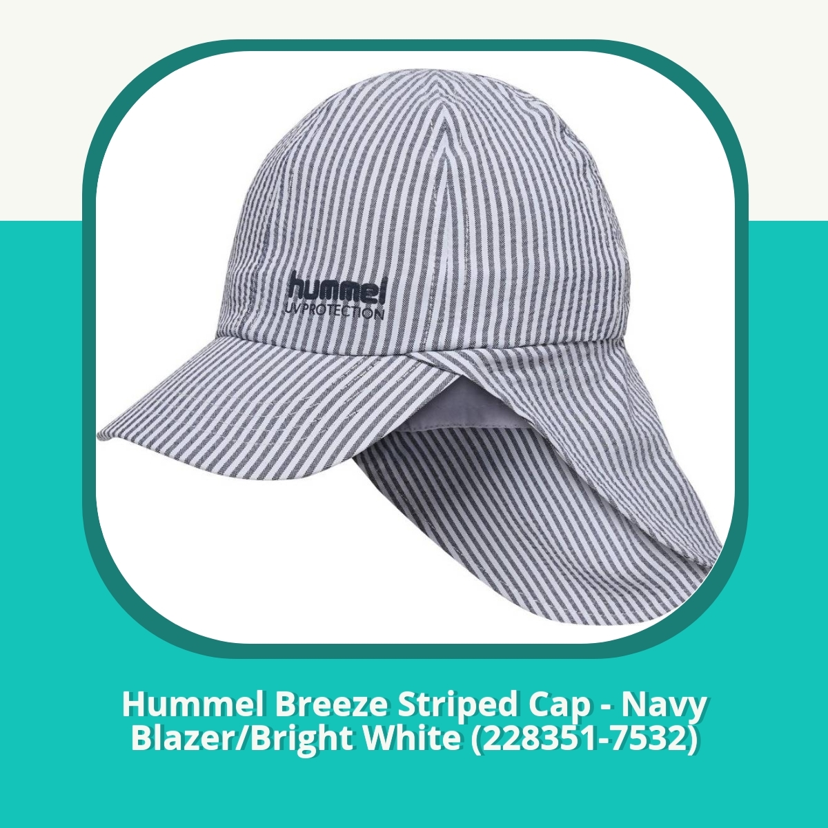 Anmeldelse af Hummel Breeze Striped Cap - Navy Blazer/Bright White (228351-7532)