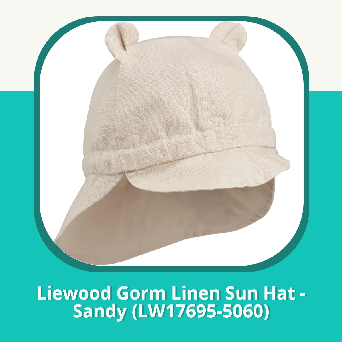 Anmeldelse af Liewood Gorm Linen Sun Hat - Sandy (LW17695-5060)