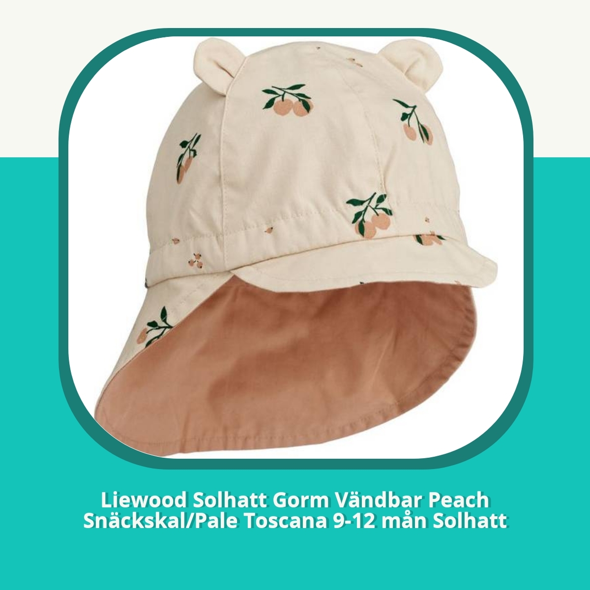 Recension af Liewood Solhatt Gorm Vändbar Peach Snäckskal/Pale Toscana 9-12 mån Solhatt