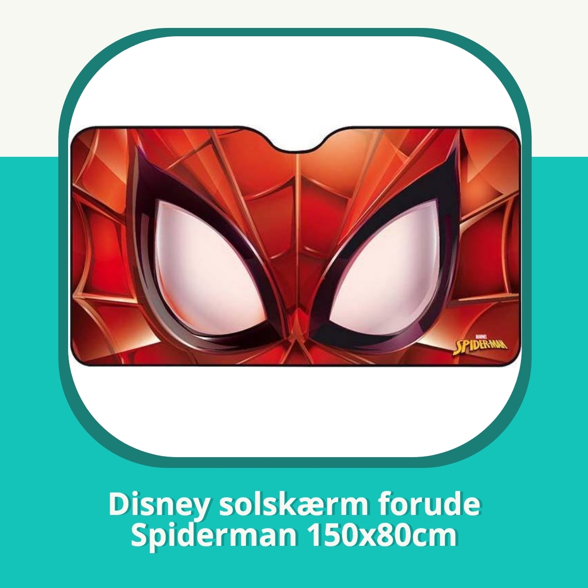 Anmeldelse af Disney solskærm forude Spiderman 150x80cm