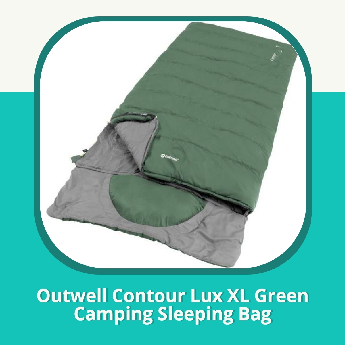 Anmeldelse af Outwell Contour Lux XL Green Camping Sleeping Bag